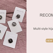 Matte Metal Magnet Hijab Muslim Scarf Hijab pins for Wome Macarone color Islamic Pinless Safety Headscarf Brooches Accessories