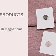 Matte Metal Magnet Hijab Muslim Scarf Hijab pins for Wome Macarone color Islamic Pinless Safety Headscarf Brooches Accessories