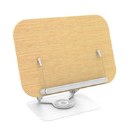 360-Degree Rotating Multi-Purpose Foldable Aluminum Alloy Bookend Comfortable Bookstand Bookshelf Table for Easy Reading