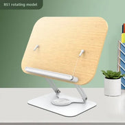 360-Degree Rotating Multi-Purpose Foldable Aluminum Alloy Bookend Comfortable Bookstand Bookshelf Table for Easy Reading
