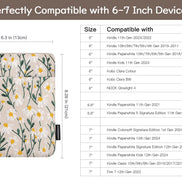 9-11 Inch Embroidered Daisy Padded Carrying Case Protective Tablet Sleeve for iPad A16 11th Gen 11