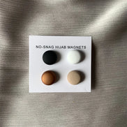 Matte Metal Magnet Hijab Muslim Scarf Hijab pins for Wome Macarone color Islamic Pinless Safety Headscarf Brooches Accessories