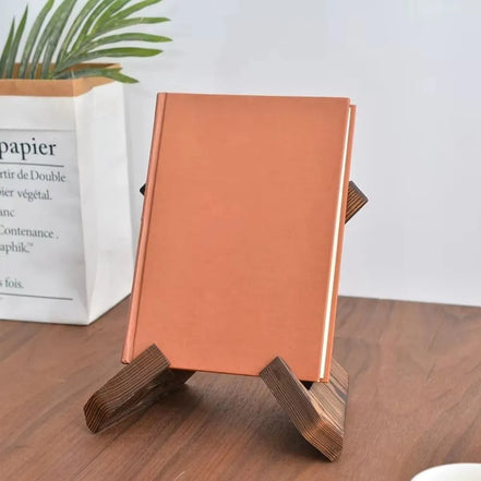 Wooden Recipe Holder Hanging Bookend Function Reading Bookend Display Menu Display Stand Dining Room Kitchen