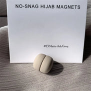Matte Metal Magnet Hijab Muslim Scarf Hijab pins for Wome Macarone color Islamic Pinless Safety Headscarf Brooches Accessories