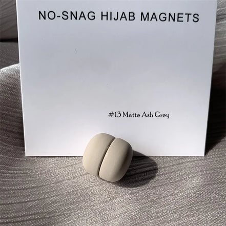 Matte Metal Magnet Hijab Muslim Scarf Hijab pins for Wome Macarone color Islamic Pinless Safety Headscarf Brooches Accessories