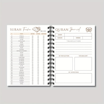 Quran Reflection Journal & Planner