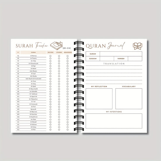 Quran Reflection Journal & Planner